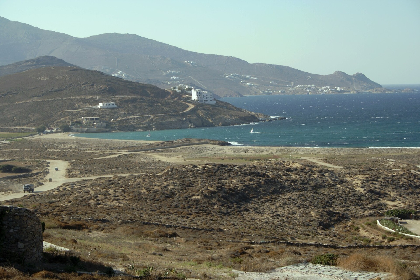 Ftelia bay on the north coast of Mykonos