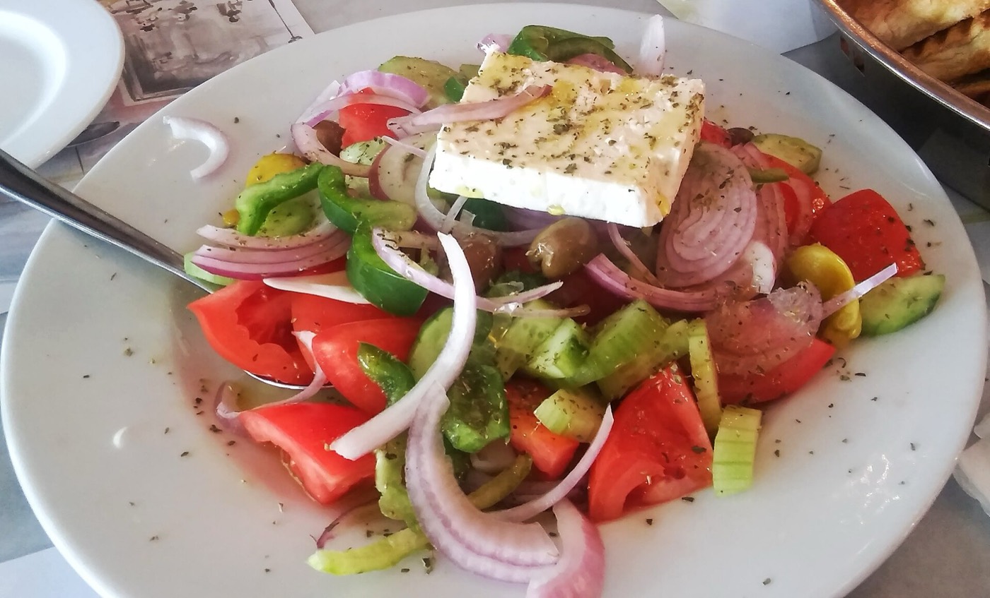 Horiatiki, the Greek village salad