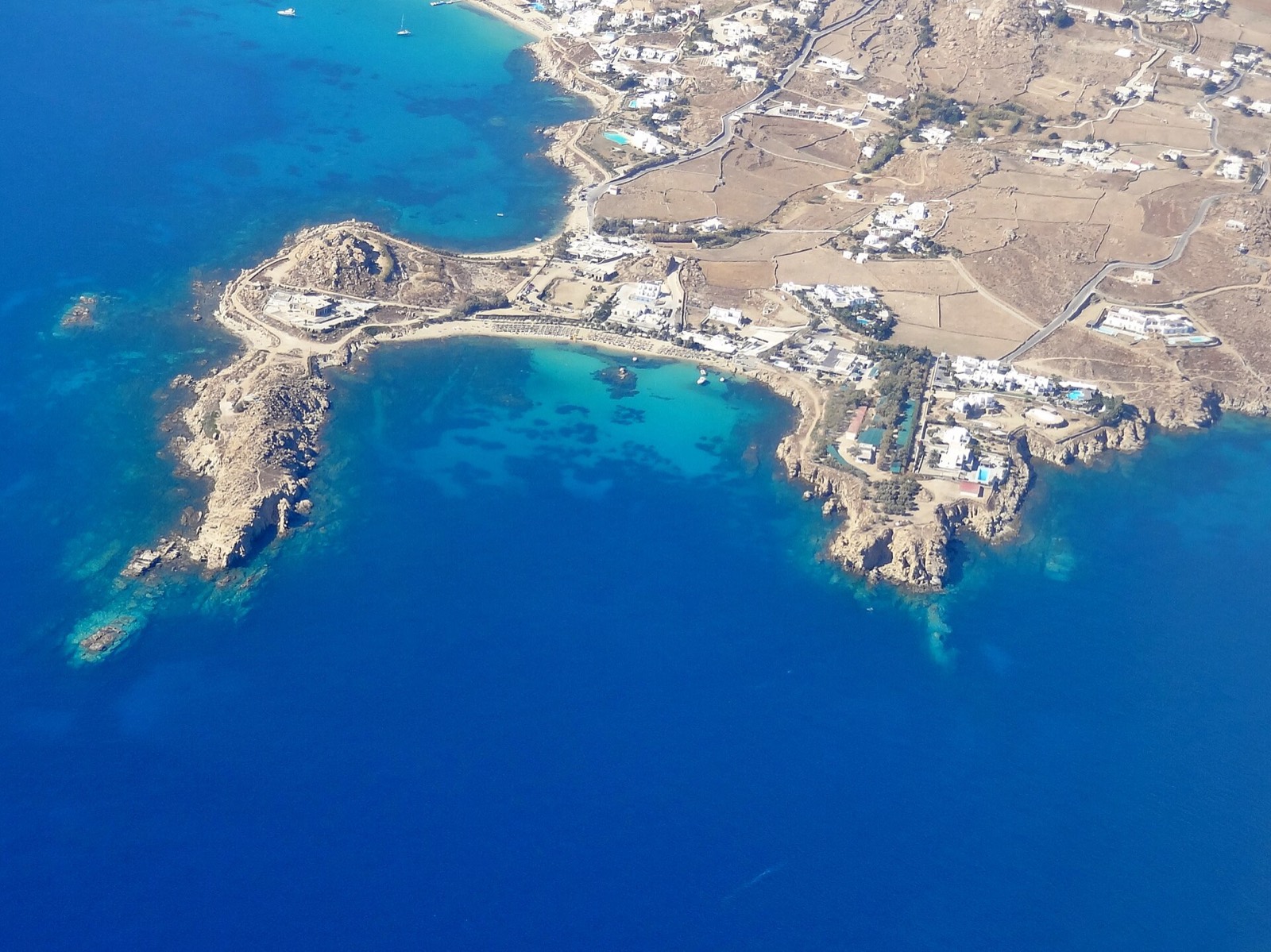 The Paraga peninsula from the air