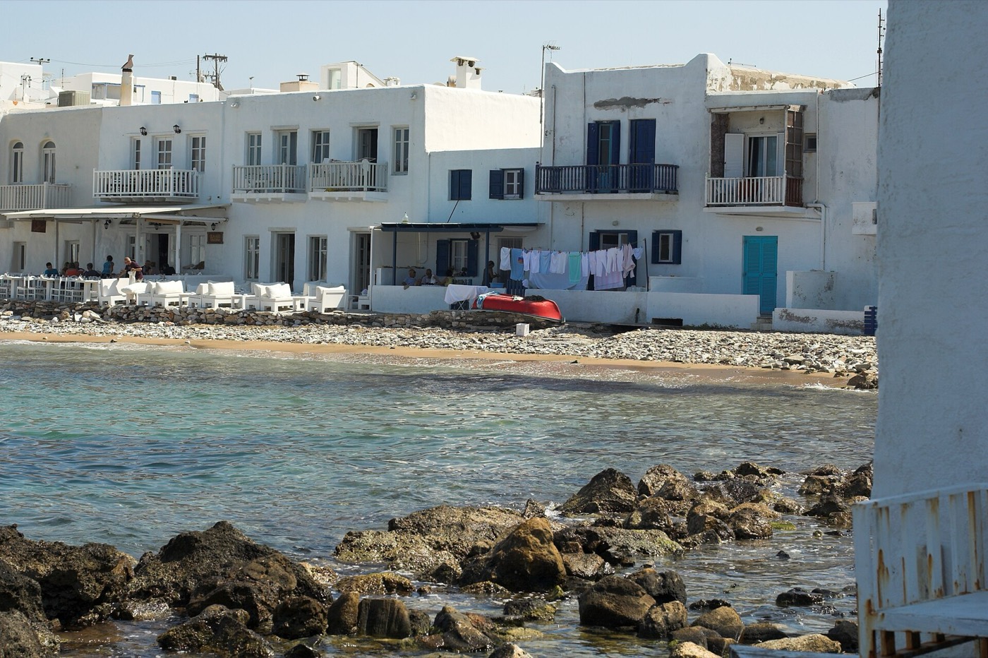The fishing harbour of Naoussa on Paros