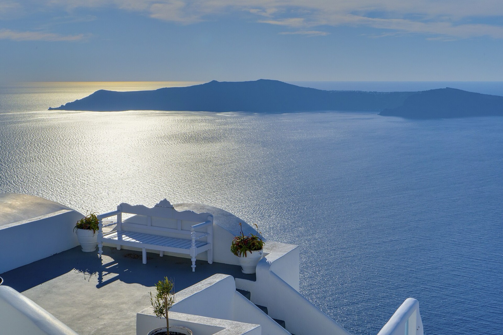 White houses of Oia on Santorini