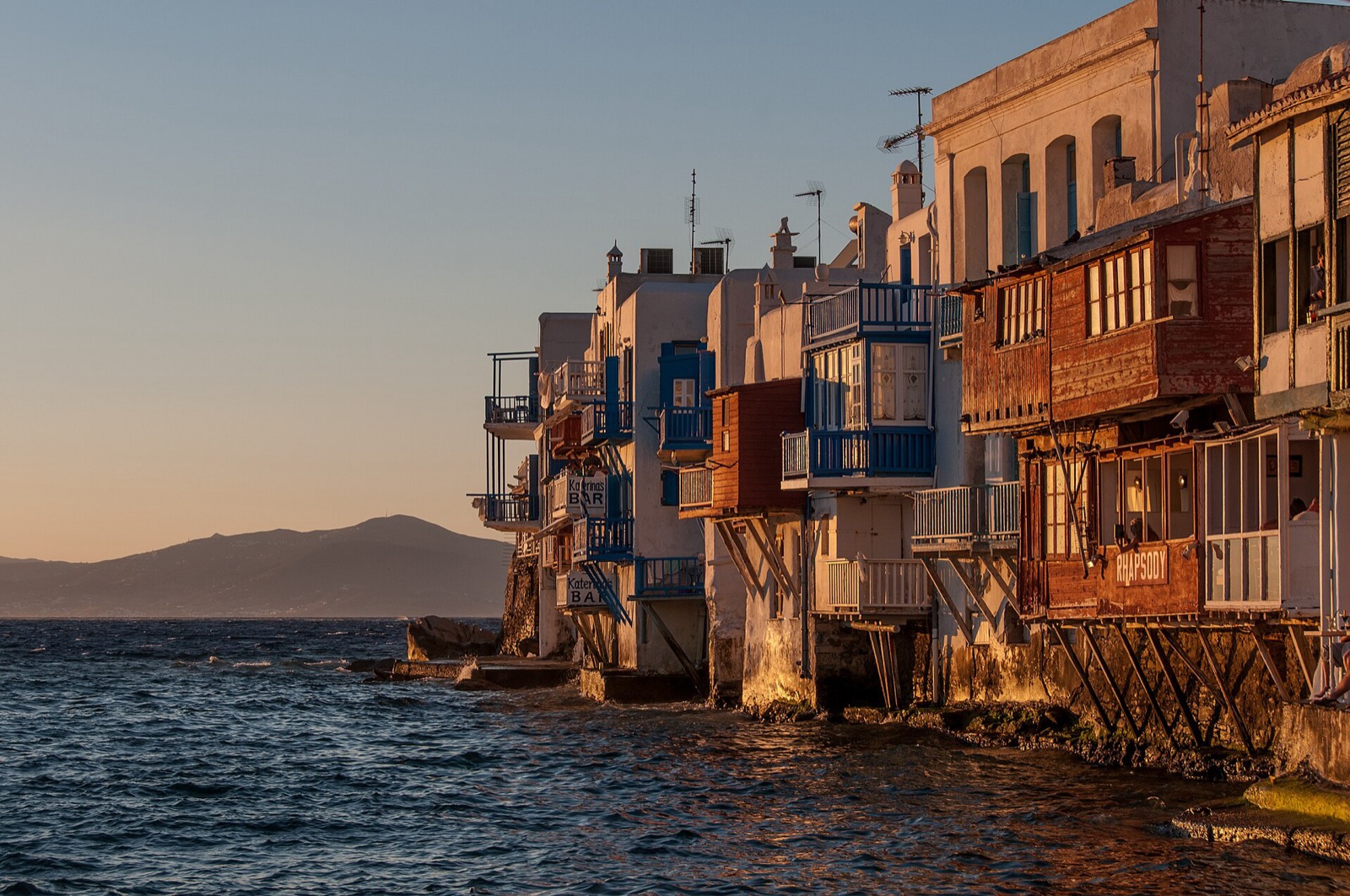 Sunset over the Aegean from Little Venice